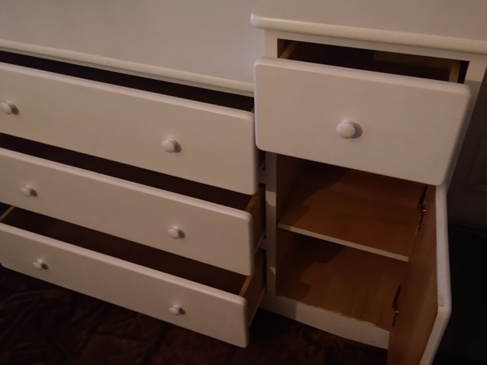 Dresser / Changing Table . Plenty Room. All Solid Wood. 50.5 Wide. 19.5 Deep. 33 Tall And 39 Tall. Can Help Deliver Local