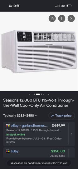 Seasons wall unit AC 115 bolts.