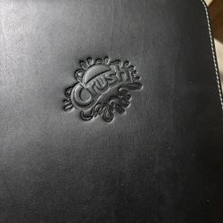 Orange Crush Embossed Business Portfolio 