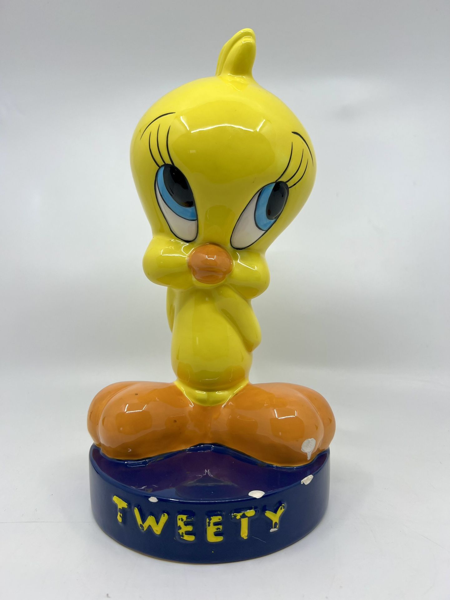 Vintage 1996 Ceramic Tweety Bird Bank - Warner Bros Studio Store