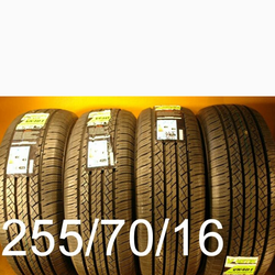 4 New Tires For Sale 255/70/16 We Service Motorcycle Tires