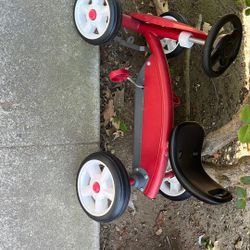 Small bike for children. For ages up to 7 years. Red. Like new. Used only once.