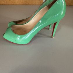 Christian Louboutin Green Patent