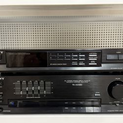 Sony TA-AX380 Amplifier Integrated Equalizer And Phono Input , ST-JX380 Digital Synthesizer Tuner