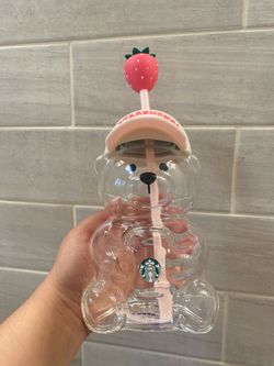 Pink Bearista Starbucks Cup