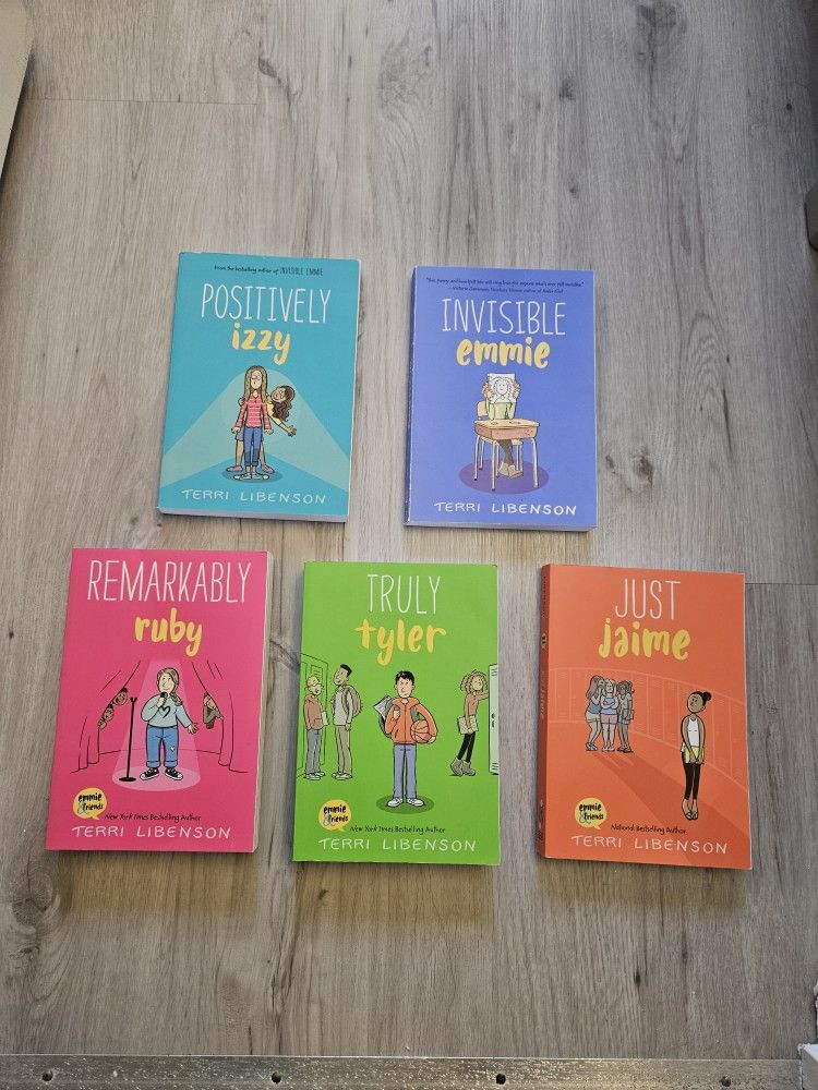 Emmie & Friends Paperback Book Lot - by Terri Libenson