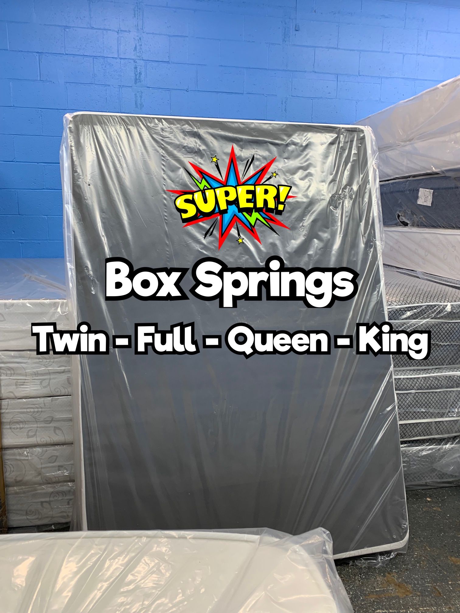 Box Springs King Queen Full Twin Box Spring 