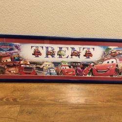 Disney Car Movie Poster With Frame “Trent”