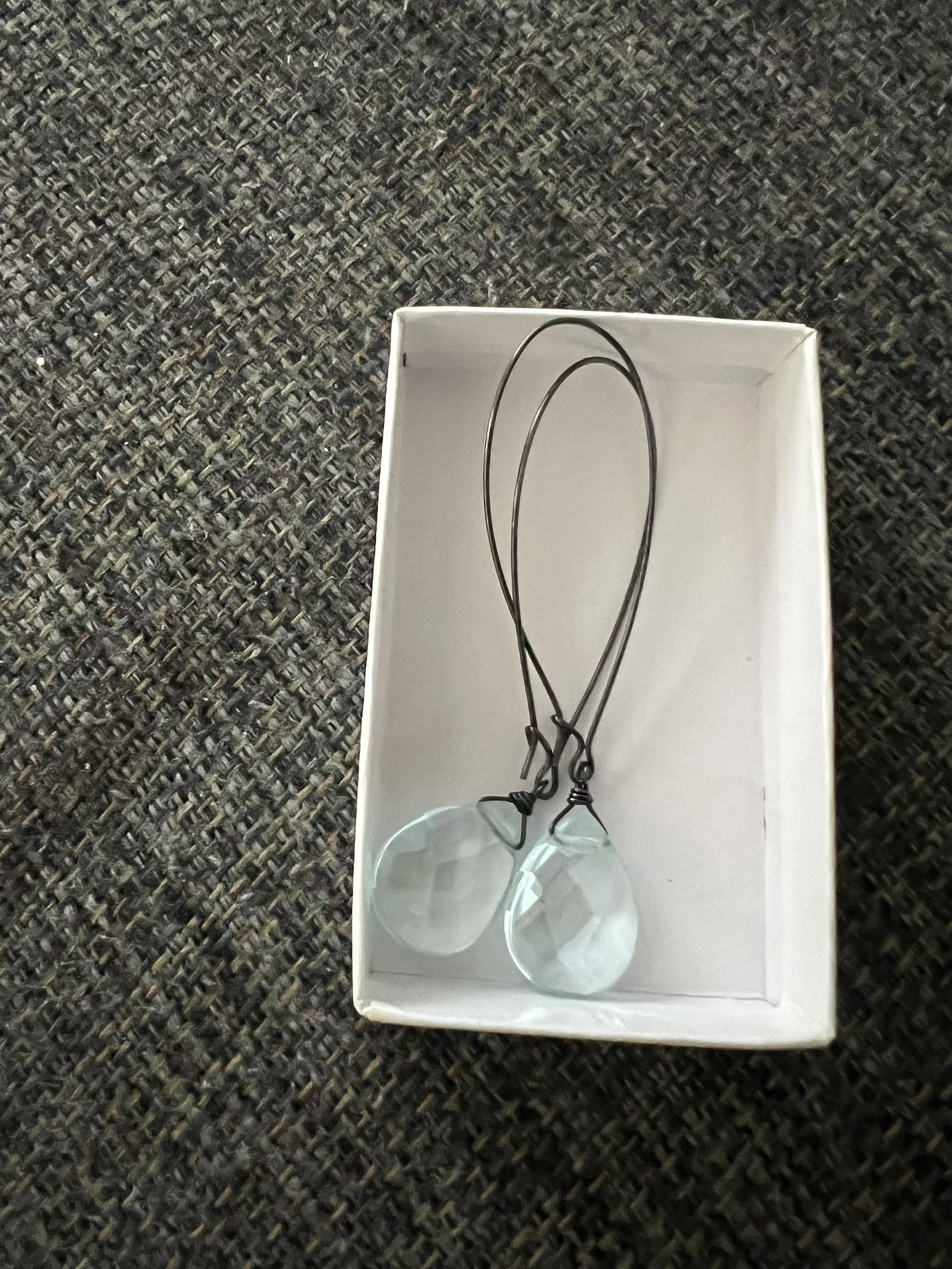 Aqua Hanging Earrings