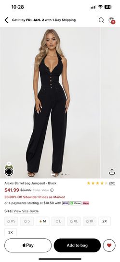 Fashion Nova Jumpsuit Black