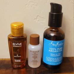 3 Hair Oils Loreal Elvive Biosilk SheaMoisture