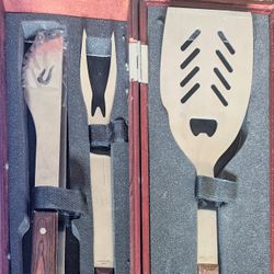 BBQ Tools Jackson 3-Piece Set in Original Box