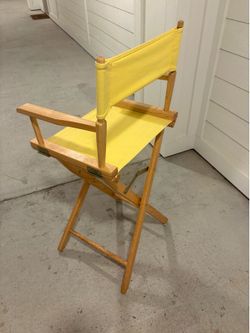 Wood Director’s Chair – Yellow