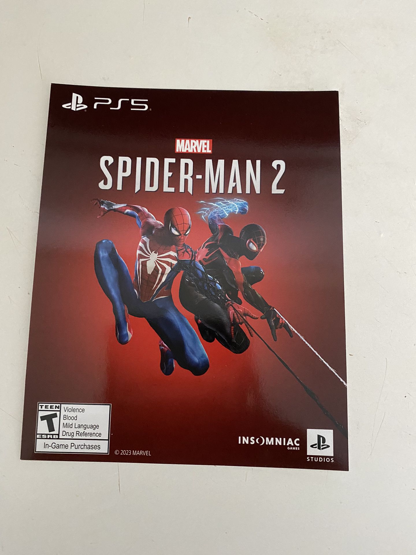 Ps5 The New Spider-Man Two Game