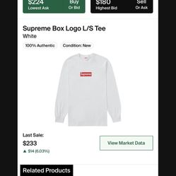 Supreme Box Logo Long Sleeve 