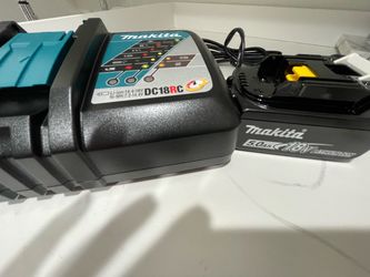 Makita charger and 5.0 battery new