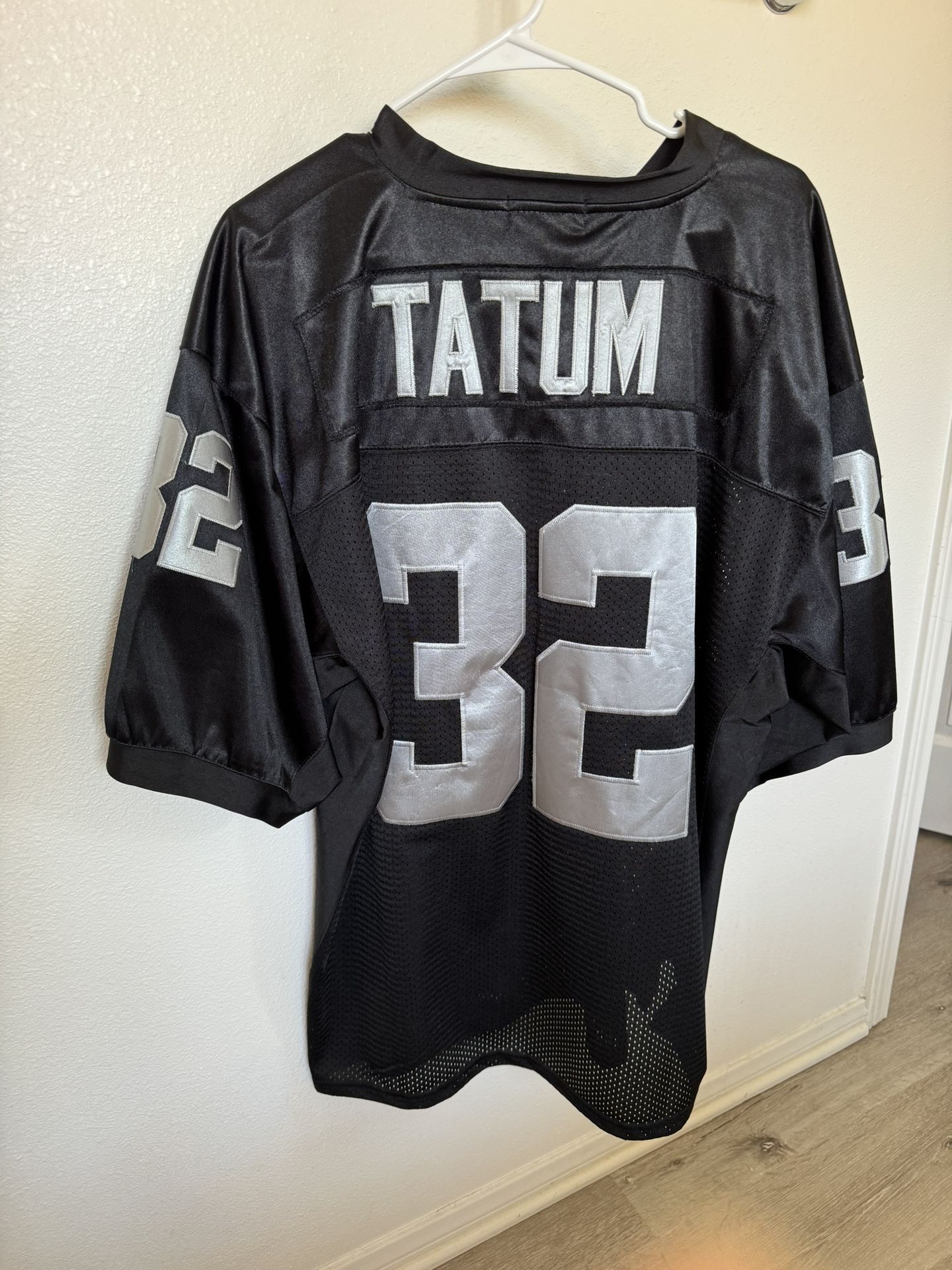 Mitchell And Ness Oakland Raiders 32 Jack Tatum Black Authentic Throwback NFL Jersey