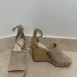 Jessica Simpson Nude Wedges Size 8