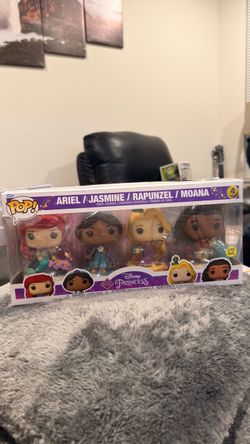 Funko pop Disney princess (Ariel-Jasmine-Rapunzel-Moana)