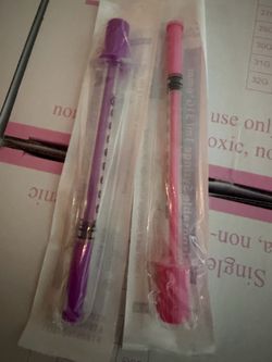 Pink & Purple Syringes