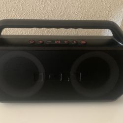 ION Audio - Uber Boom Ultra Water Resistant Bluetooth Stereo Boombox with Lights - Black
