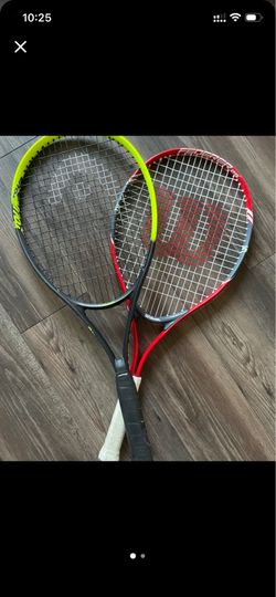 2 tennis rackets + 2 ball sets
