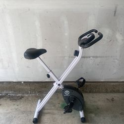 Marcy Foldable Upright Exercise Bike with Adjustable Resistance