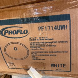ProFlo Bathroom Sink PF1714UWH