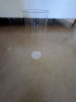 Set of 6 Glass Cylinder Glass Vases