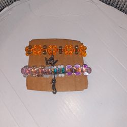 Handmade Elastic Bracelets $20 for both 