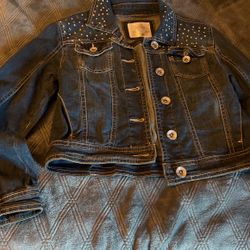 Justice Jeans Jacket Size 8