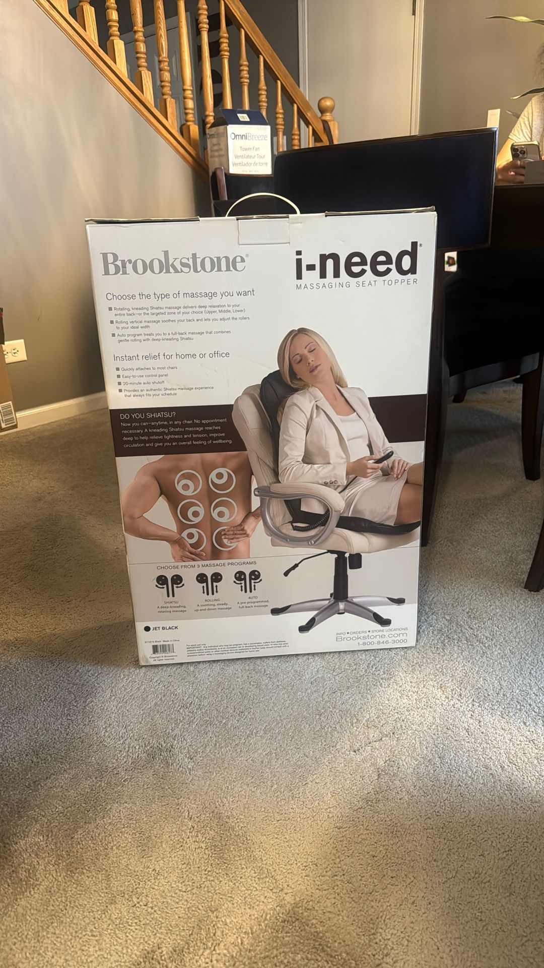 Brookstone Shiatsu Massage Chair Topper