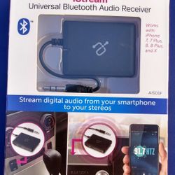 Aluratek Universal Bluetooth Audio Receiver Brand New