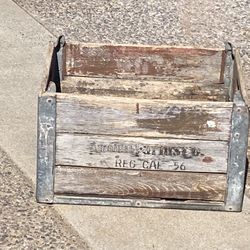Wooden Milk Crate