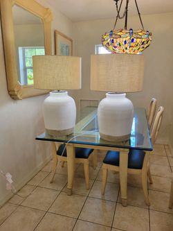 Pottery barn table lamp 32"