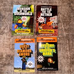 Minecraft Unofficial Novels Book Lot (4 Books) Never Used