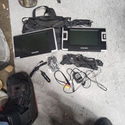 Portable DVD Player  W/ 2 Screens