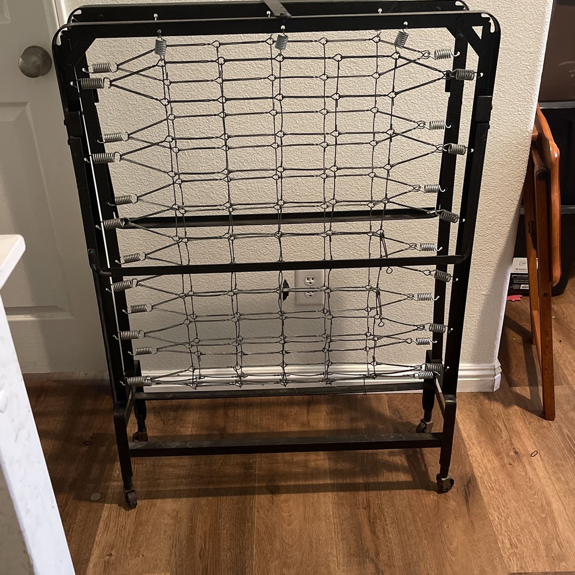 Twin size rollaway bed frame