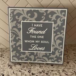 Wooden “Love” Plaque