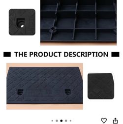 Rubber Slope Ramp Mat 50x27x11cm Black