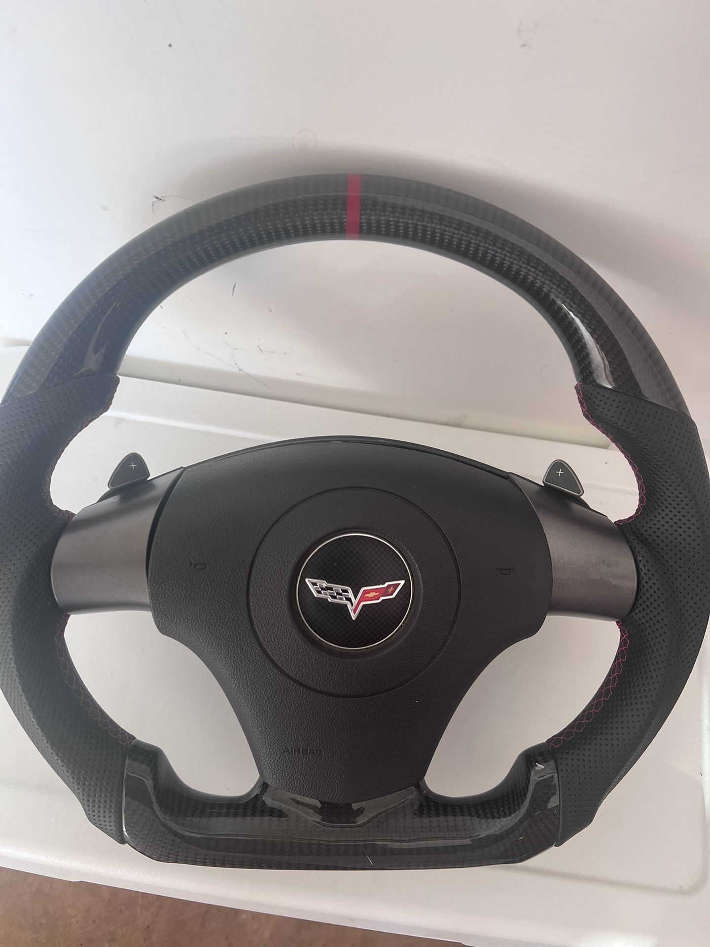 2005-2013 Corvette Carbon Fiber Steering Wheel