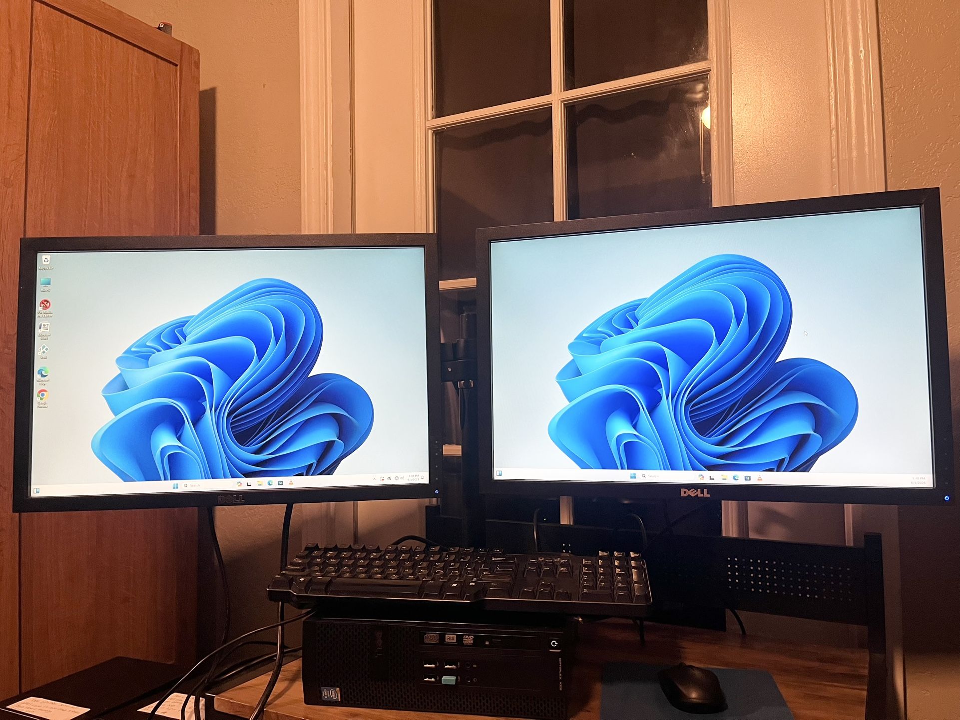 Dell i5 Wifi PC & Dual Monitor Complete Setup