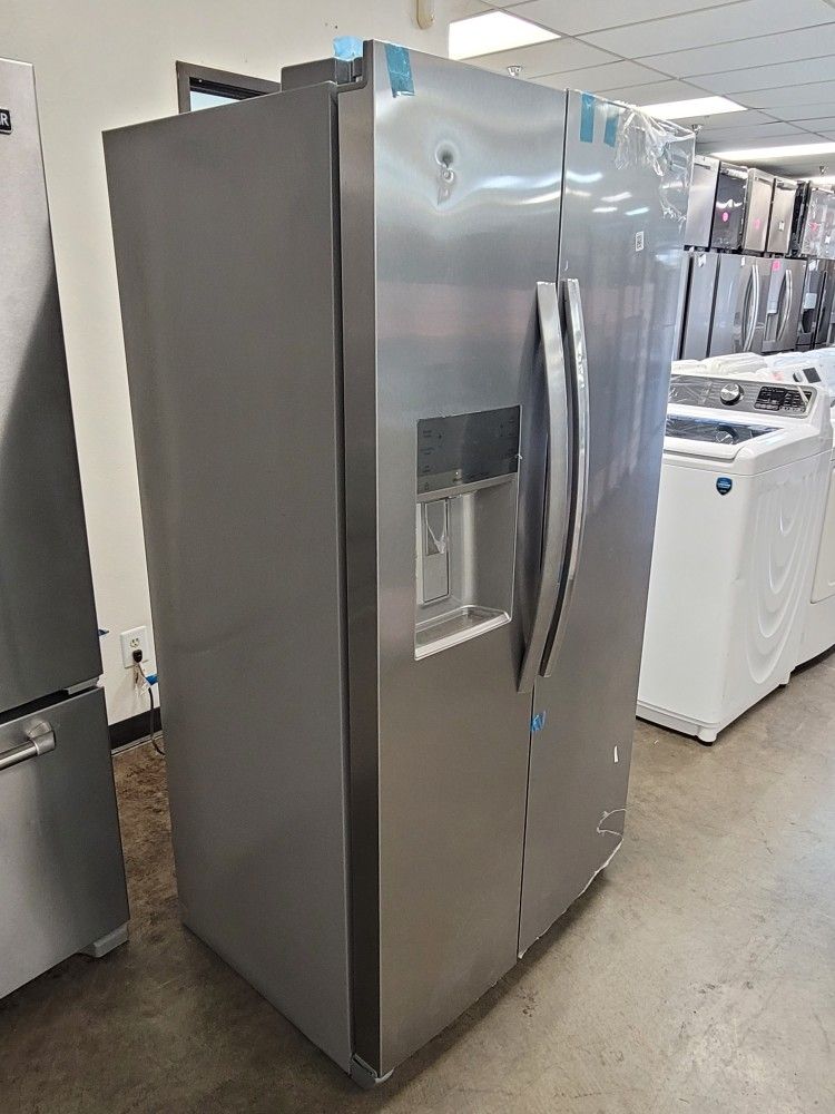 New Frigidaire Stainless Steel Counter Depth Side By Side Refrigerator