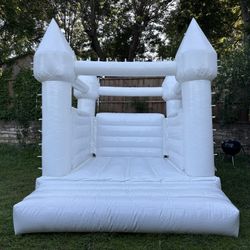 White bounce house 