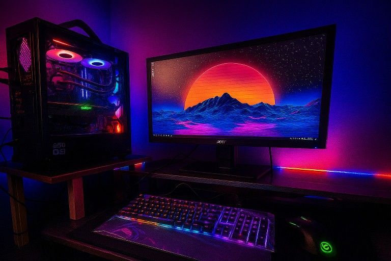 COMPLETE RGB GAMER SETUP