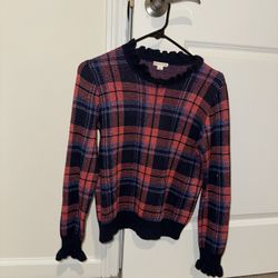 crewcuts by J.Crew Plaid Ruffle Crew
