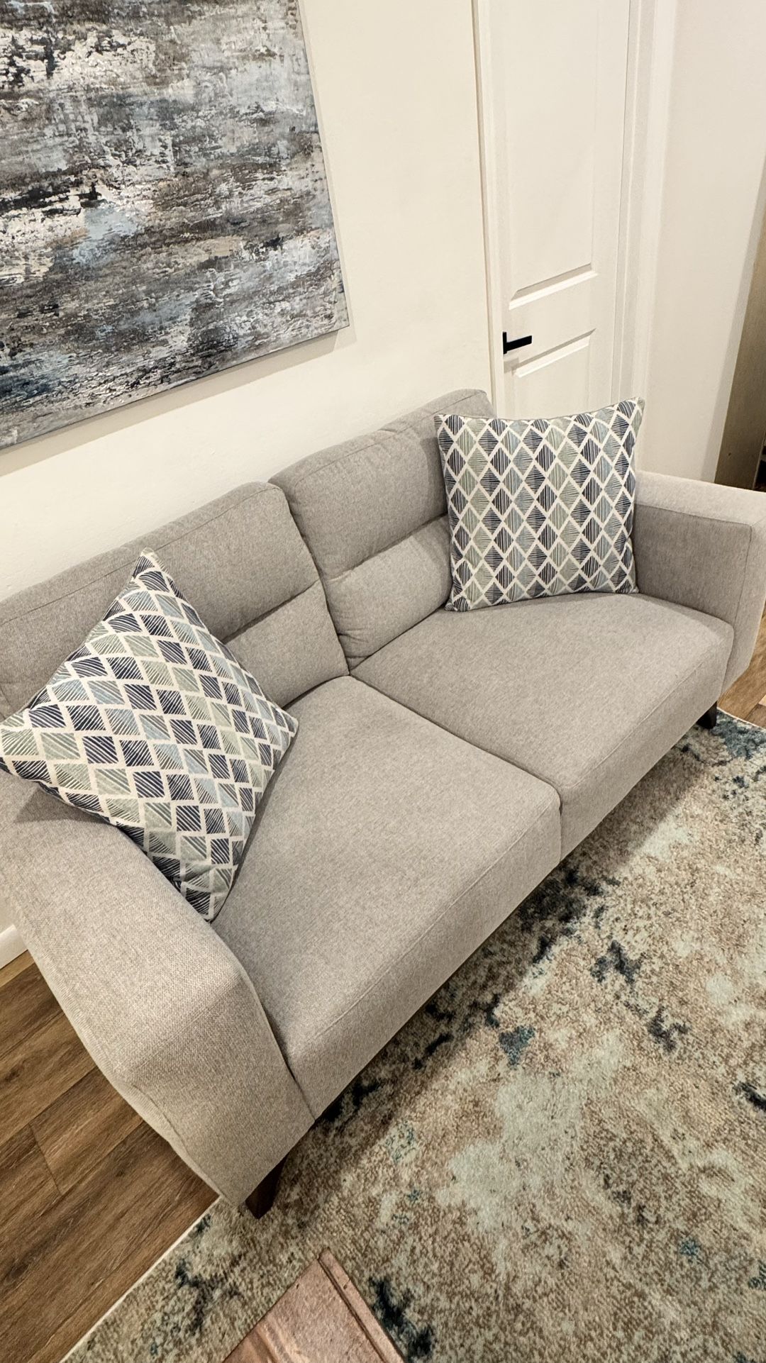 Gray Sofa Barely Used