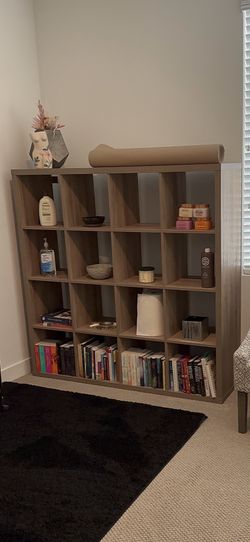 Modern Wood Cube Storage Shelf / Bookcase