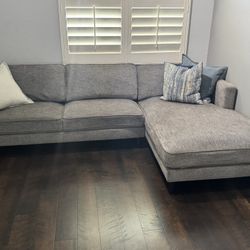 gray  sectional couch