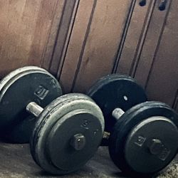 50lbs Old School Dumbbells 